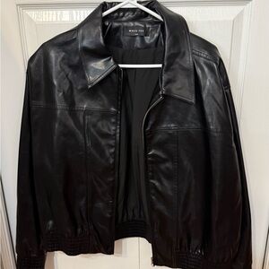 White Fox Boutique Black Leather Jacket